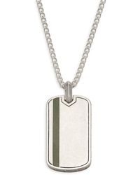 John Hardy - Id & Enamel Dog Tag Pendant Necklace - Lyst