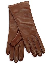 Portolano - 11" Long Cashmere-Lined Leather Gloves - Lyst