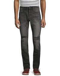 PRPS - High Rise Distressed Slim Fit Jeans - Lyst