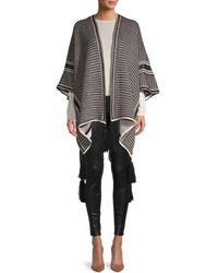 BCBGMAXAZRIA Easy Wrap Tassel Topper - White