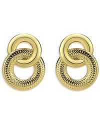 SAVIENE - Interlock Cubic Zirconia Drop Earrings - Lyst