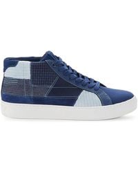 GREATS Royale High Patchwork Sneakers - Blue
