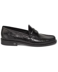 Roberto Cavalli - Leather Penny Loafers - Lyst