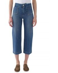 Nocturne - High Waist Regular Fit Cropped Jeans - Lyst