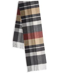 Natural Mens Accessories Scarves and mufflers for Men Saks Fifth Avenue Colorblock Cashmere Blend Scarf in Tan 