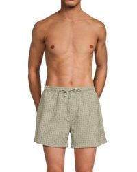 Brunello Cucinelli - Printed Drawstring Swim Shorts - Lyst