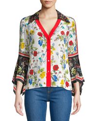 Alice + Olivia Blouses for Women | Online Sale up to 75% off | Lyst