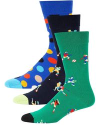 Happy Socks - 3-pack Sports Crew Socks Gift Set - Lyst