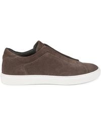 To Boot New York - Stone Suede Slip-On Sneakers - Lyst
