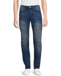 True Religion - Rocco Moto Relaxed Skinny Jeans - Lyst