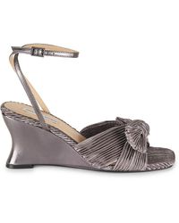 Saks Fifth Avenue - Jules 76Mm Pleated Leather Sandals - Lyst