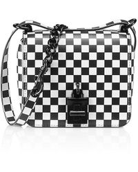 Rebecca Minkoff - Love Too Checkered Leather Crossbody Bag - Lyst