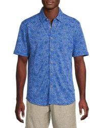 Tommy Bahama - Leafy Oasis Floral Cotton Shirt - Lyst