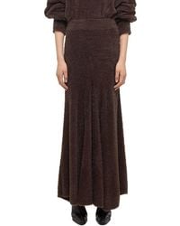 Helmut Lang - Grunge Eyelash Maxi Skirt - Lyst