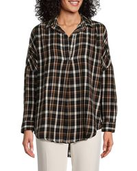 French Connection - Panita Plaid Collared Shirt - Lyst
