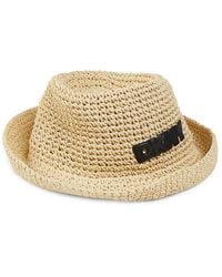 DKNY - Logo Crochet Sun Hat - Lyst