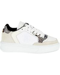 Roberto Cavalli - Leather Low Top Platform Sneakers - Lyst