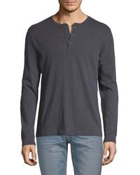 Vince - Long Sleeve Cotton Henley - Lyst