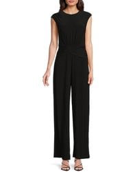 Vince Camuto - Ruched Jersey Jumpsuit - Lyst