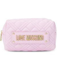 Womens Bags Makeup bags and cosmetic cases Love Moschino Jc5302pp0ble0000 in Black Save 17% 