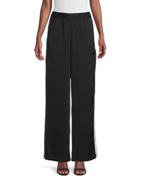 Karl Lagerfeld Fleece Pants in Pink Womens Clothing Trousers Slacks and Chinos Straight-leg trousers 