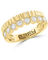 Effy - 14K & 0.51 Tcw Diamond Ring - Lyst