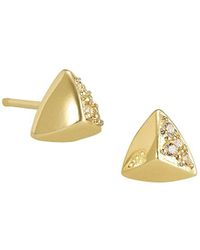 Kendra Scott Perry 14k Yellow Goldplated & Cubic Zirconia Stud Earrings