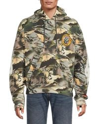 Heron Preston - Camo Print Cotton Hoodie - Lyst