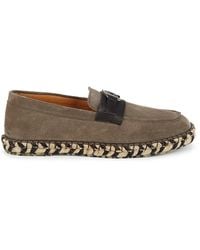 Karl Lagerfeld - Suede Espadrille Loafers - Lyst