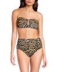 DKNY - 2-piece Leopard Print Bikini Set - Lyst