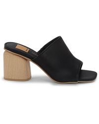 Dolce Vita Nicco Metallic Block-heel Sandals - Black