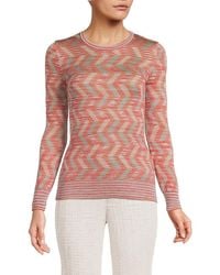 Missoni - Missoni Chevron Wool Blend Sweater - Lyst