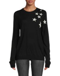 Zadig & Voltaire Miss Stars Merino Wool Sweater - Black