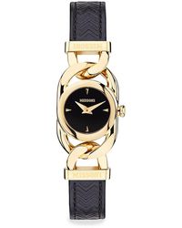 Missoni - Gioiello 22.8mm Ip Yellow Goldtone Stainless Steel & Leather Strap Watch - Lyst