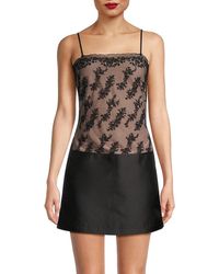 Jason Wu - Lace & Satin Mini Dress - Lyst