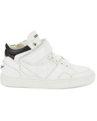 Zadig & Voltaire - Flash Mid-top Leather Court Sneakers - Lyst