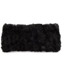 Calvin Klein Faux Fur Headband - Black