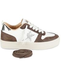Vintage Havana - Dakota Star Mixed Media Low Top Sneakers - Lyst