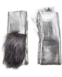 adrienne landau fur gloves