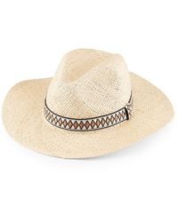 Bruno Magli - Raffia Straw Panama Hat - Lyst