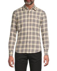 Barena - Faziol Plaid Stretch Cotton Shirt - Lyst