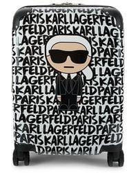 Womens Bags Luggage and suitcases Karl Lagerfeld 28-inch Logo Spinner Suitcase in Blue 