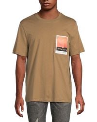 Helmut Lang - Graphic Patch Pocket Cotton T-Shirt - Lyst
