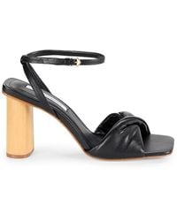 Saks Fifth Avenue - Leather Block Heel Sandals - Lyst