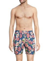 Slate & Stone - 'Cabo Floral Flat Front Swim Shorts - Lyst