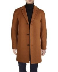 Cole Haan - Wool-blend Notch Collar Coat - Lyst