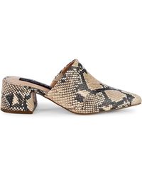 steve madden snake print mules