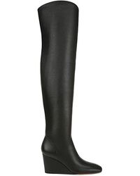 Vince - Arlet Leather Knee High Wedge Boots - Lyst