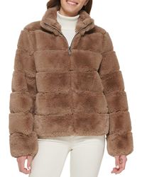 Calvin Klein - Faux Fur Jacket - Lyst