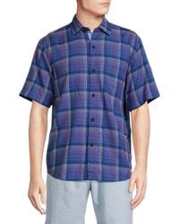 Tommy Bahama - Somerset Plaid Silk Shirt - Lyst
